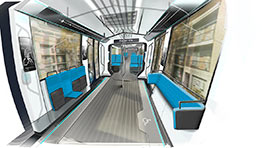 Intérieur du tramway, concept 1