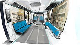 Intérieur du tramway, concept 2