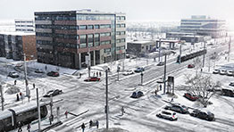 Avenue Duchesneau / Chemin des Quatre-Bourgeois (après)